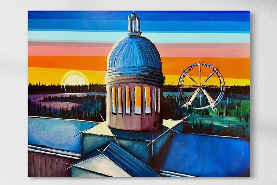 BONSECOURS - Acrylique sur châssis galerie 30" x 40" par Patricia Houde artiste québécoise