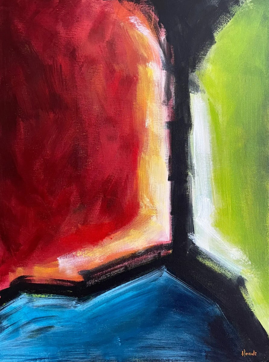 OWNERSHIP - Acrylique sur châssis galerie 24" x 18" par Patricia Houde artiste québécoise