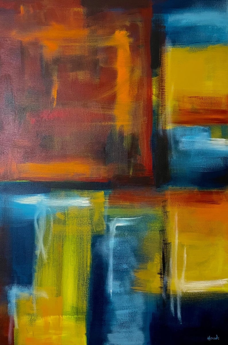 Art abstrait coloré par Patricia Houde