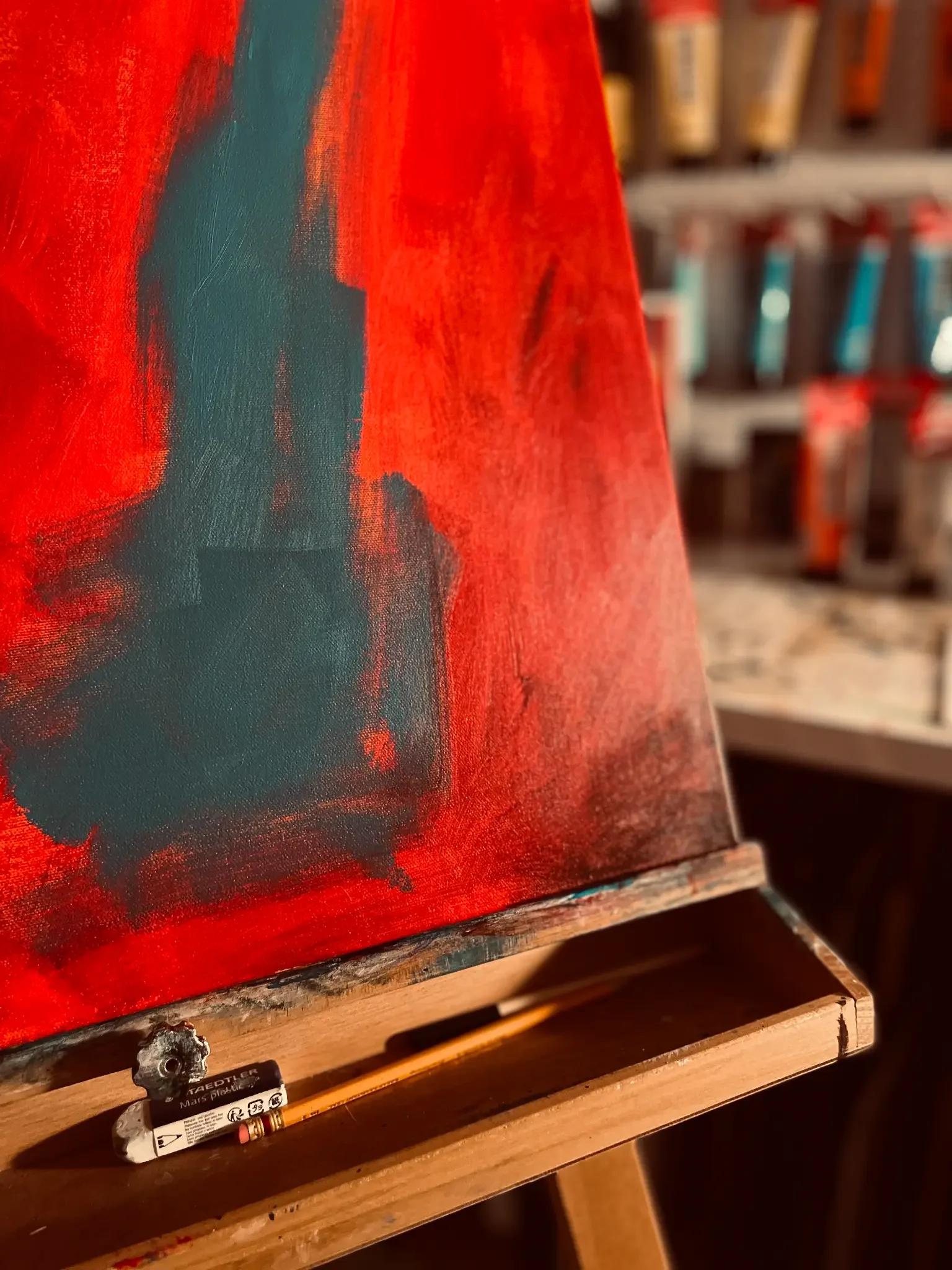 Patricia Houde dans son atelier