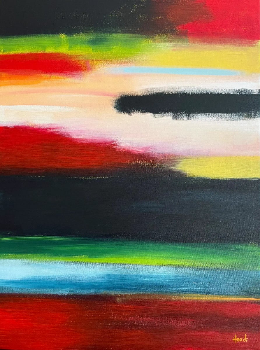 VULNERABILITY - Acrylique sur châssis galerie 24" x 18" par Patricia Houde artiste québécoise